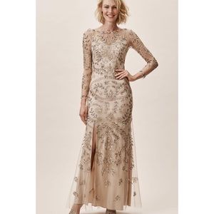 BHLDN Orva Dress Long Sleeve Sequin